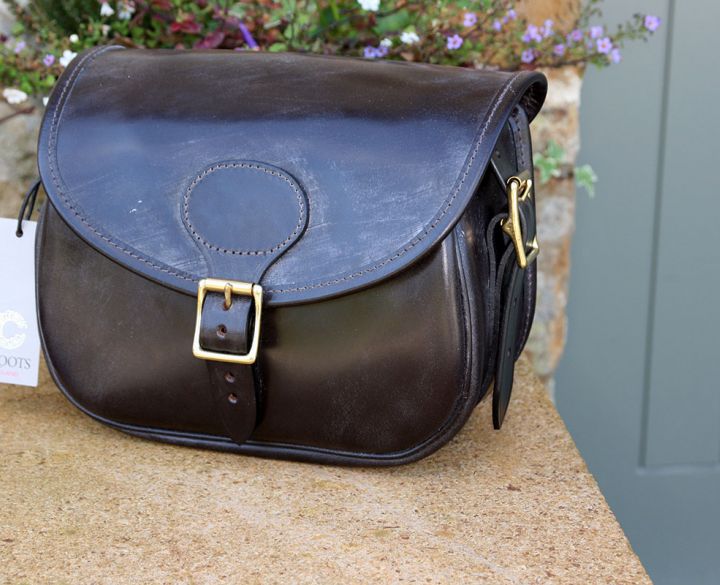 Malton Bridle leather cartridge bag