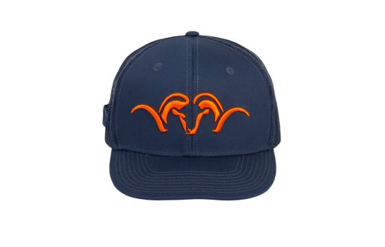 CAP MESH SNAP BACK (BLUE & ORANGE)